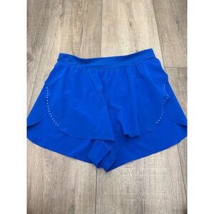 Lululemon Fast and Free High-Rise Split Short 3” Galactic Cobalt Blue – Size S